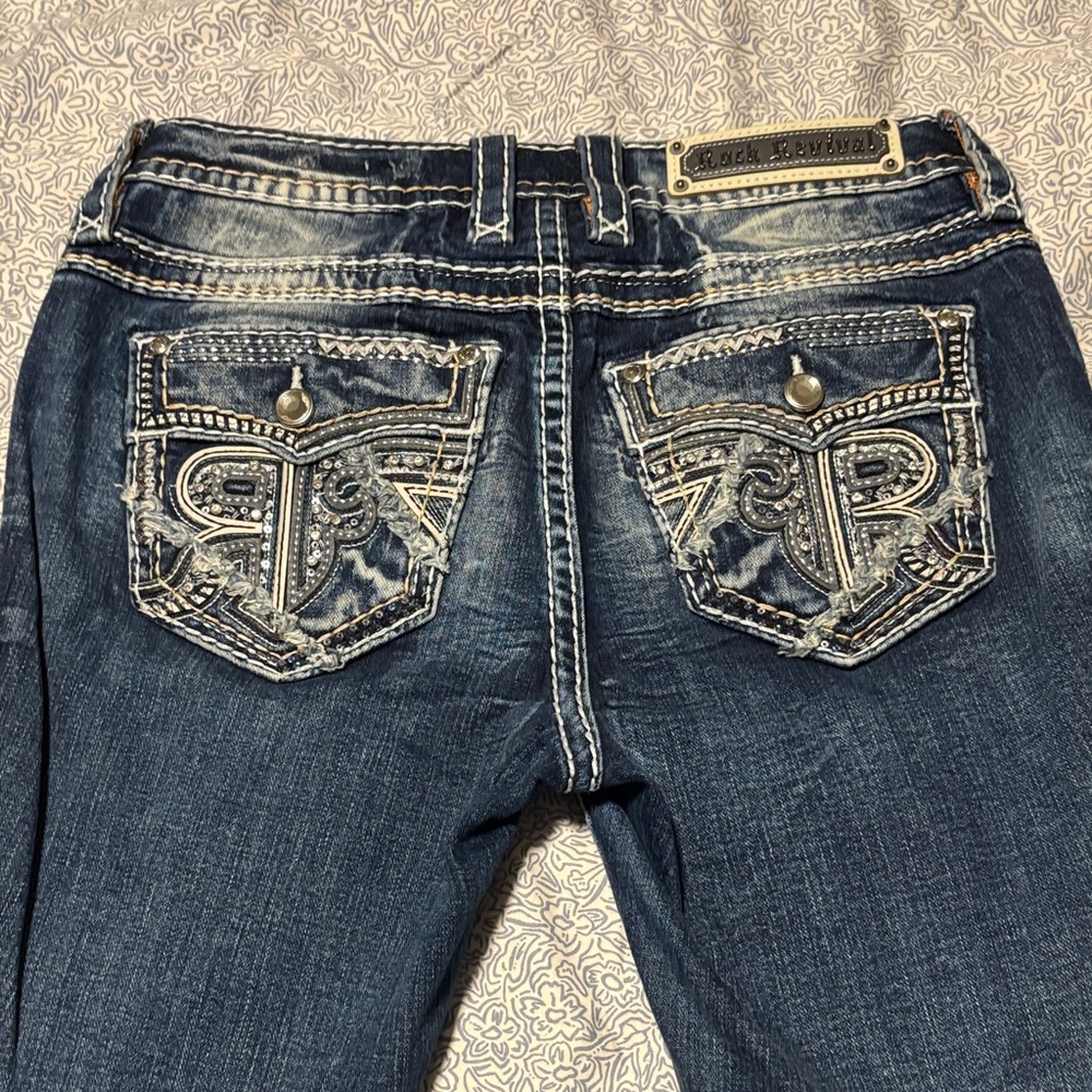 Rock Revival Dark Blue Boot Cut Jeans
